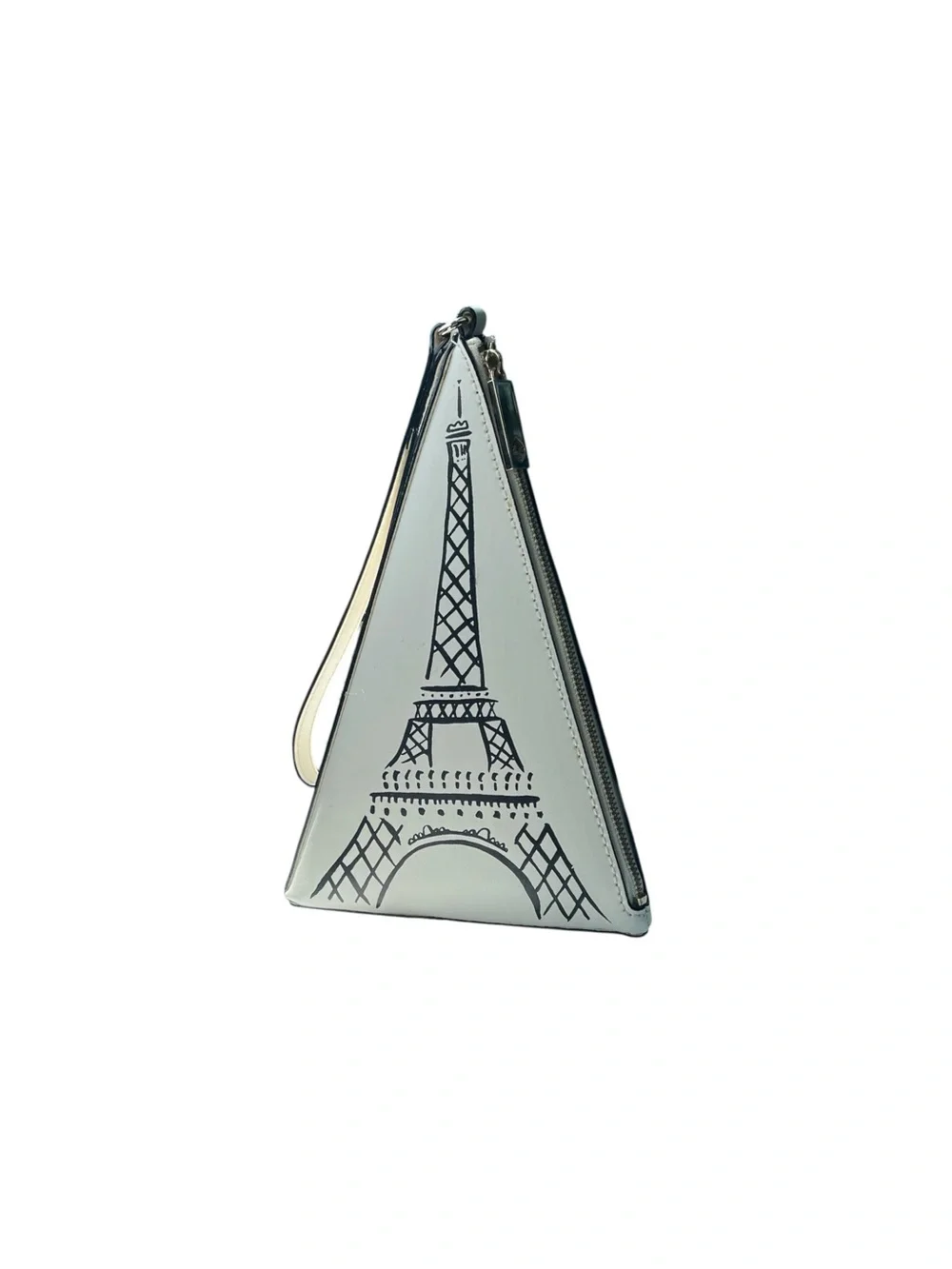 KATE SPADE MERRION SQUARE TRIANGLE EIFFEL TOWER WRISTLET IN CEMENT COLORWAY - Picture 5 of 8